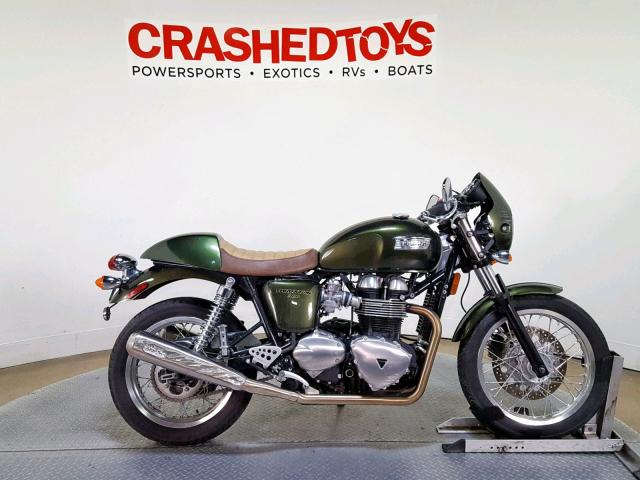 SMT920K13ET620131 - 2014 TRIUMPH MOTORCYCLE THRUXTON GREEN photo 1