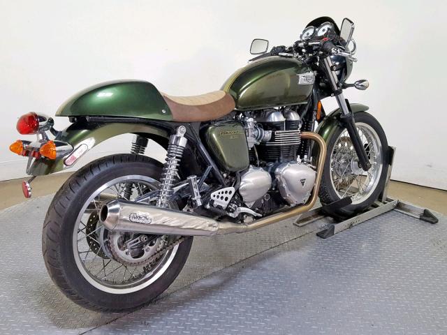 SMT920K13ET620131 - 2014 TRIUMPH MOTORCYCLE THRUXTON GREEN photo 8