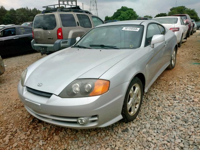 KMHHM65D84U115056 - 2004 HYUNDAI TIBURON SILVER photo 2