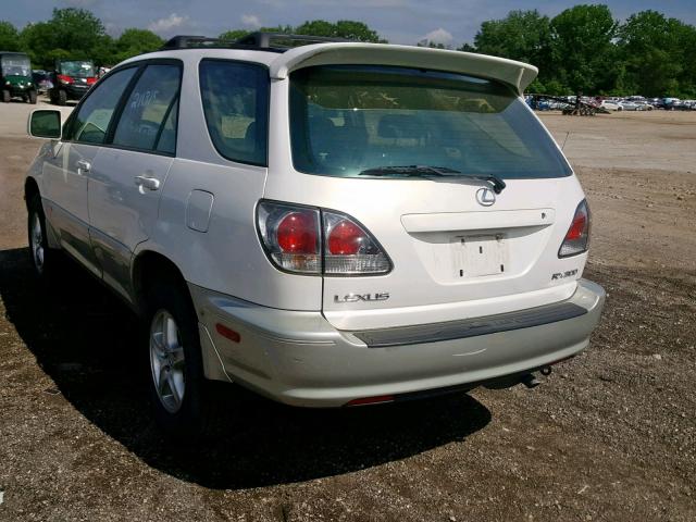 JTJHF10UX10180984 - 2001 LEXUS RX 300 WHITE photo 3