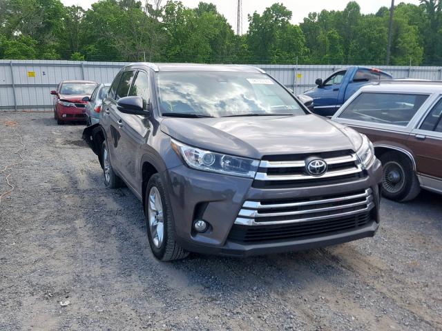 5TDDZRFH5HS427000 - 2017 TOYOTA HIGHLANDER GRAY photo 1