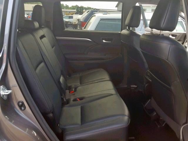 5TDDZRFH5HS427000 - 2017 TOYOTA HIGHLANDER GRAY photo 6