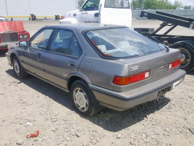 JH4DA1852KS005288 - 1989 ACURA INTEGRA LS GRAY photo 3