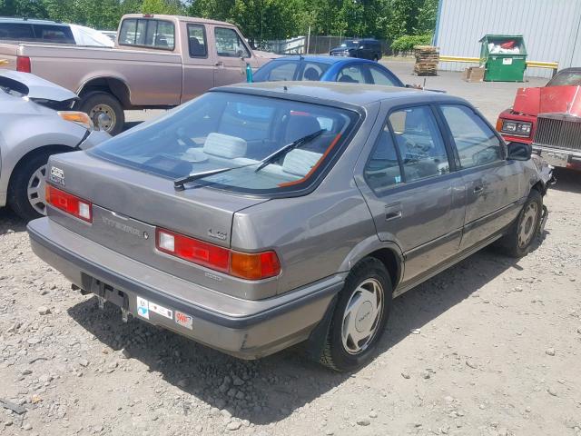 JH4DA1852KS005288 - 1989 ACURA INTEGRA LS GRAY photo 4