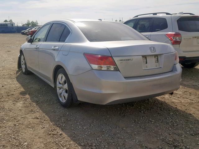 1HGCP25849A806595 - 2009 HONDA ACCORD EXL SILVER photo 3