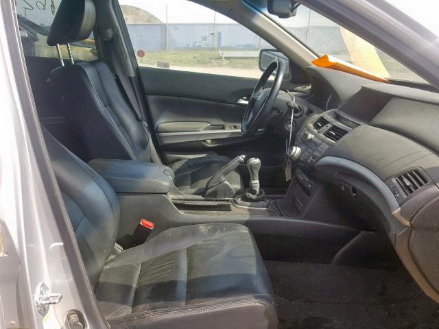 1HGCP25849A806595 - 2009 HONDA ACCORD EXL SILVER photo 5