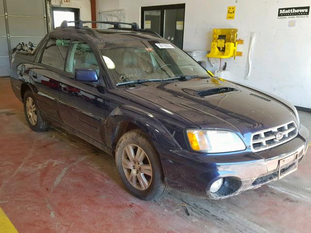 4S4BT63C955105277 - 2005 SUBARU BAJA TURBO BLUE photo 1