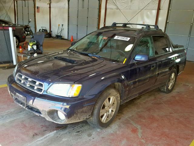 4S4BT63C955105277 - 2005 SUBARU BAJA TURBO BLUE photo 2