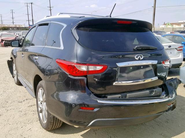 5N1CL0MN6EC516875 - 2014 INFINITI QX60 HYBRI BLACK photo 3