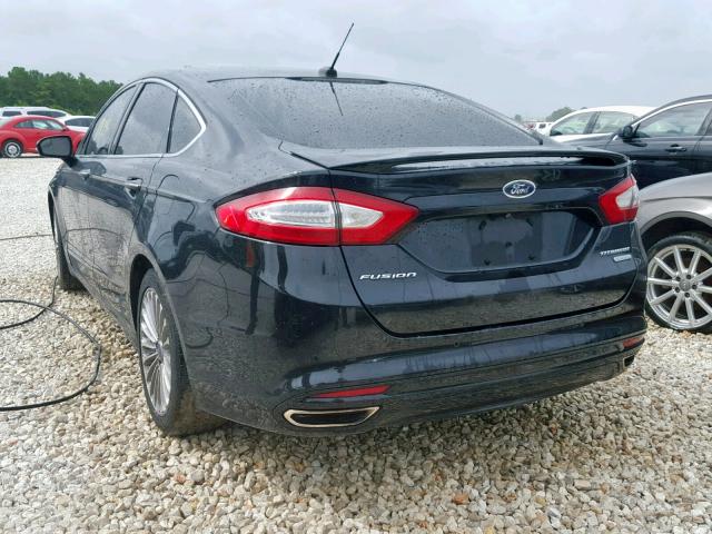 3FA6P0K96ER184374 - 2014 FORD FUSION TIT BLACK photo 3