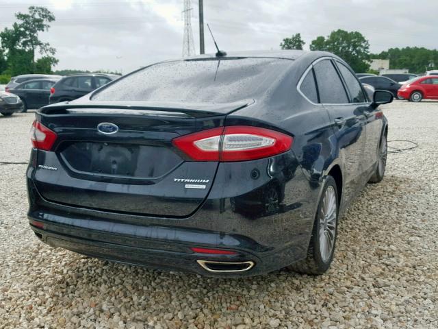 3FA6P0K96ER184374 - 2014 FORD FUSION TIT BLACK photo 4