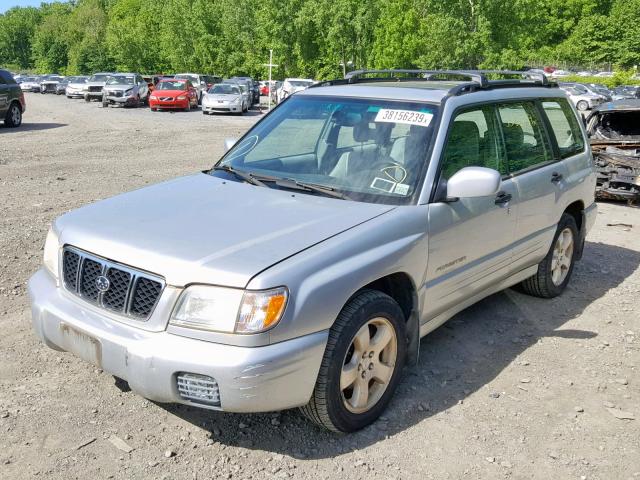 JF1SF65672H715231 - 2002 SUBARU FORESTER S SILVER photo 2