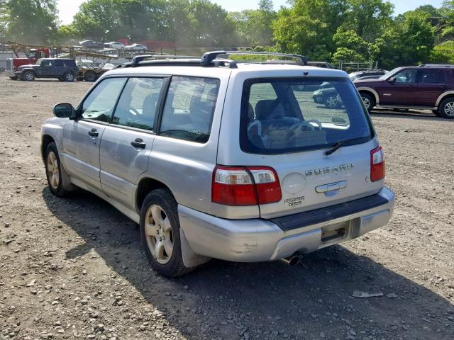 JF1SF65672H715231 - 2002 SUBARU FORESTER S SILVER photo 3