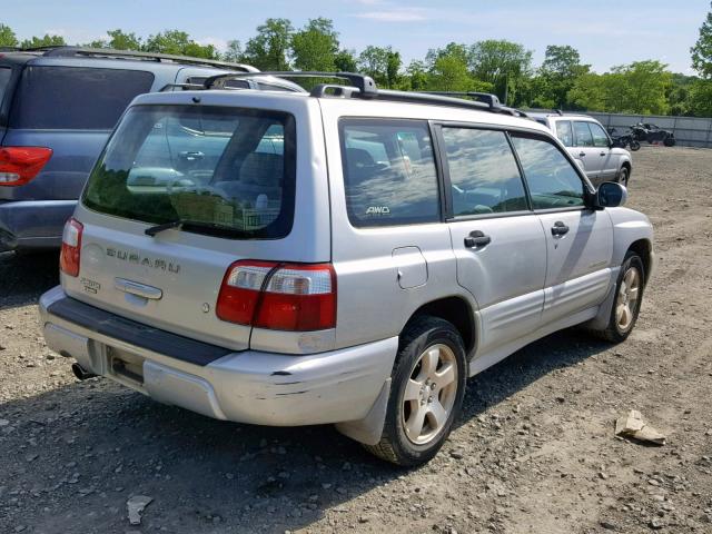 JF1SF65672H715231 - 2002 SUBARU FORESTER S SILVER photo 4