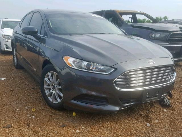 3FA6P0G74FR257461 - 2015 FORD FUSION S GRAY photo 1