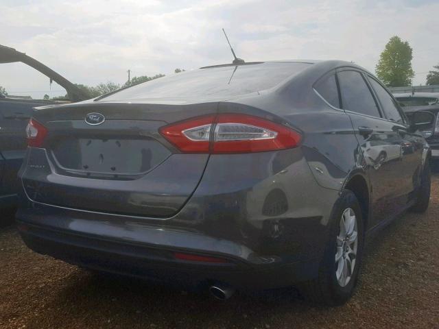 3FA6P0G74FR257461 - 2015 FORD FUSION S GRAY photo 4