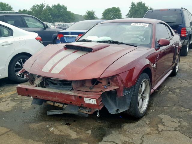 1FAFP42X64F110700 - 2004 FORD MUSTANG GT RED photo 2