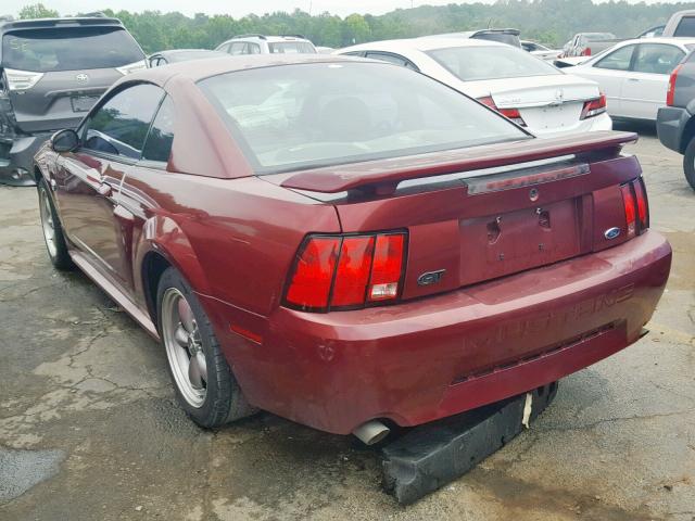 1FAFP42X64F110700 - 2004 FORD MUSTANG GT RED photo 3