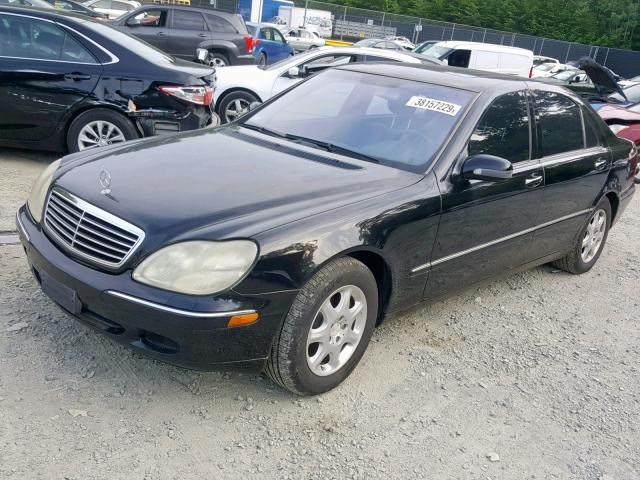 WDBNG75J31A216611 - 2001 MERCEDES-BENZ S 500 BLACK photo 2