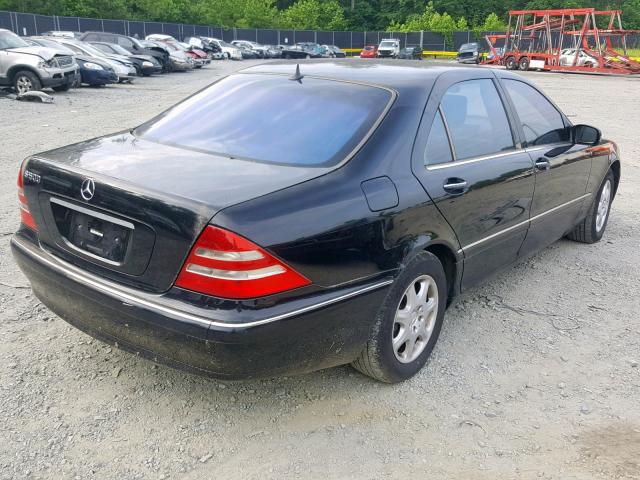 WDBNG75J31A216611 - 2001 MERCEDES-BENZ S 500 BLACK photo 4