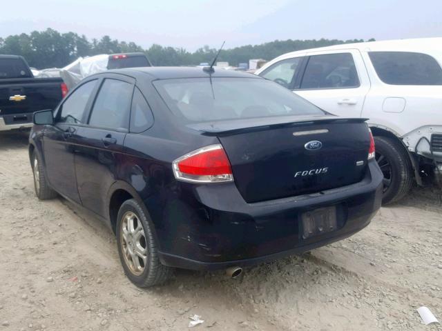 1FAHP36N19W124118 - 2009 FORD FOCUS SES BLACK photo 3