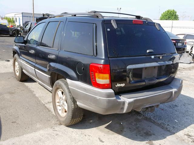 1J4G248N6YC182355 - 2000 JEEP GRAND CHER BLACK photo 3