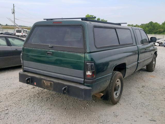 1B7KC2365WJ239851 - 1998 DODGE RAM 2500 GREEN photo 4