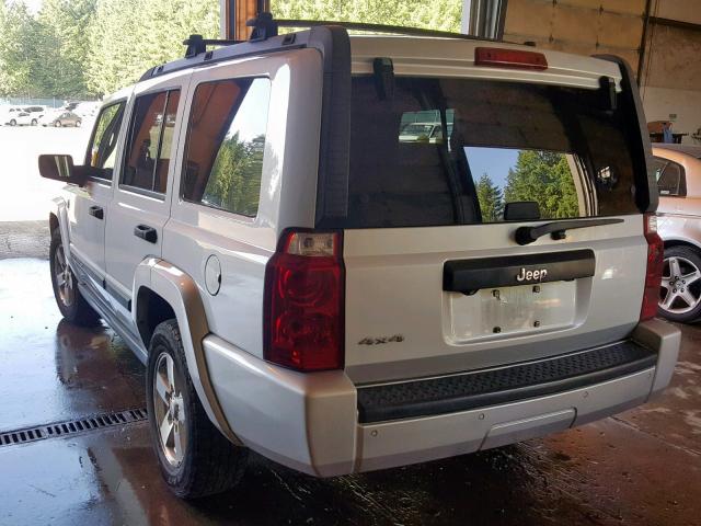 1J8HG48N96C365444 - 2006 JEEP COMMANDER SILVER photo 3