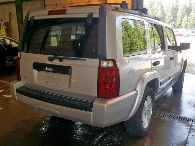 1J8HG48N96C365444 - 2006 JEEP COMMANDER SILVER photo 4