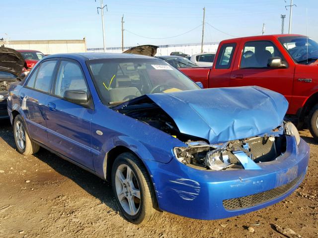 JM1BJ225630174038 - 2003 MAZDA PROTEGE DX BLUE photo 1