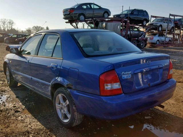 JM1BJ225630174038 - 2003 MAZDA PROTEGE DX BLUE photo 3