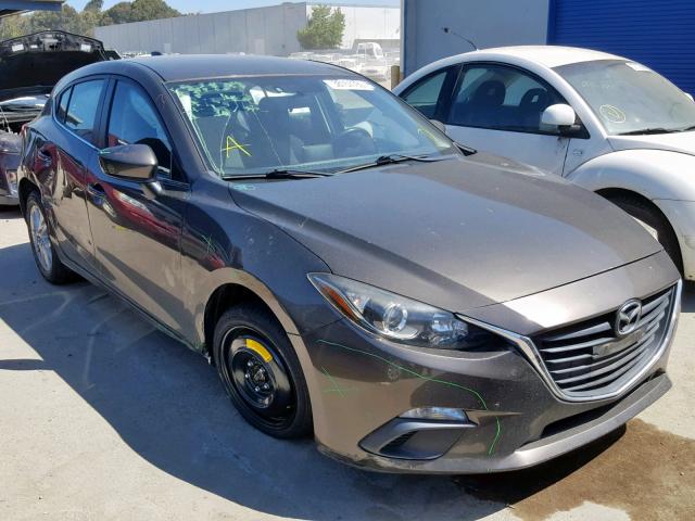 JM1BM1L78E1208821 - 2014 MAZDA 3 TOURING GRAY photo 1