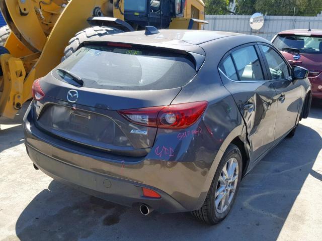 JM1BM1L78E1208821 - 2014 MAZDA 3 TOURING GRAY photo 4