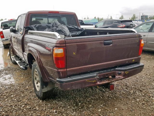 4F4YR46V23TM03846 - 2003 MAZDA B3000 CAB BURGUNDY photo 3