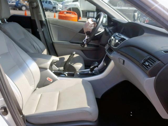 1HGCR3F86DA043356 - 2013 HONDA ACCORD EXL SILVER photo 5