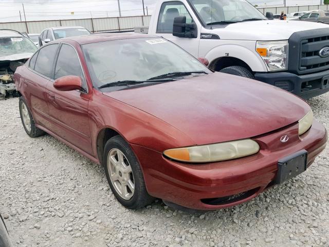 1G3NF52E41C275963 - 2001 OLDSMOBILE ALERO GLS BURGUNDY photo 1