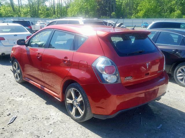 5Y2SR67089Z421528 - 2009 PONTIAC VIBE GT RED photo 3