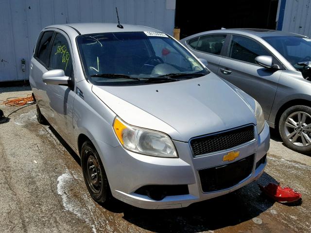 KL1TD66E39B314841 - 2009 CHEVROLET AVEO LS SILVER photo 1