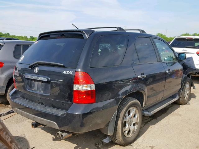 2HNYD186X2H548764 - 2002 ACURA MDX TOURIN BLACK photo 4