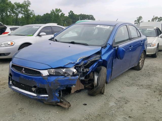 JA32U2FU2GU000523 - 2016 MITSUBISHI LANCER ES BLUE photo 2