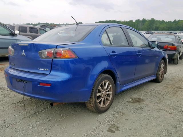 JA32U2FU2GU000523 - 2016 MITSUBISHI LANCER ES BLUE photo 4