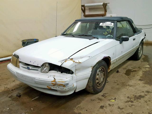1FACP44MXNF115924 - 1992 FORD MUSTANG LX WHITE photo 2