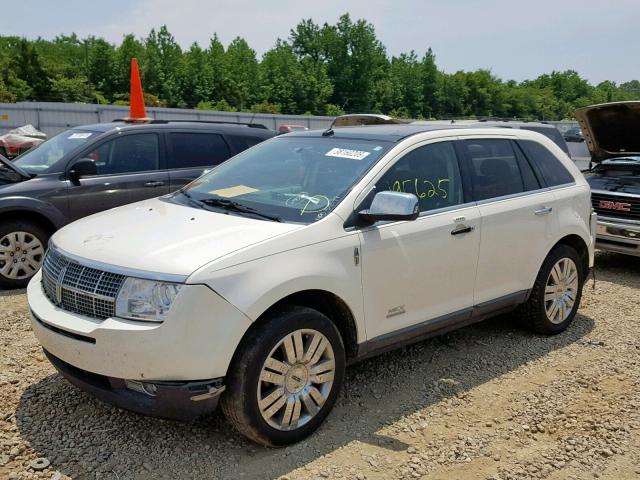 2LMDU68C98BJ14208 - 2008 LINCOLN MKX WHITE photo 2