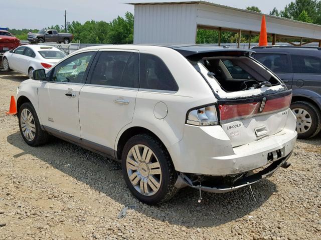 2LMDU68C98BJ14208 - 2008 LINCOLN MKX WHITE photo 3