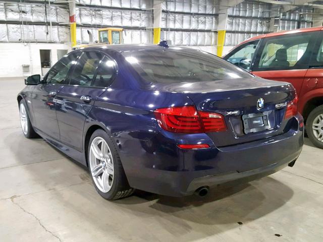 WBAFU7C55DDU66856 - 2013 BMW 535 XI BLUE photo 3