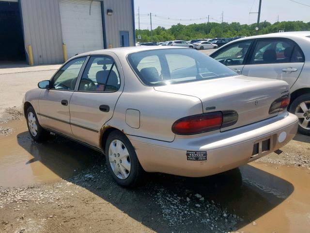 1Y1SK5363RZ037838 - 1994 GEO PRIZM BASE TAN photo 3