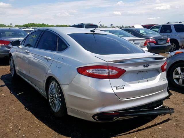 3FA6P0D94ER212122 - 2014 FORD FUSION TIT SILVER photo 3