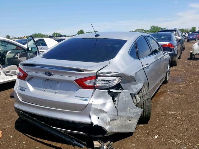 3FA6P0D94ER212122 - 2014 FORD FUSION TIT SILVER photo 4