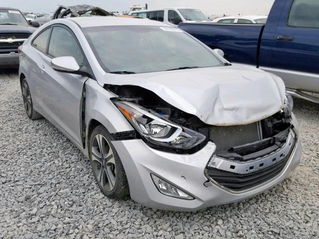 KMHDH6AH8EU028609 - 2014 HYUNDAI ELANTRA CO SILVER photo 1