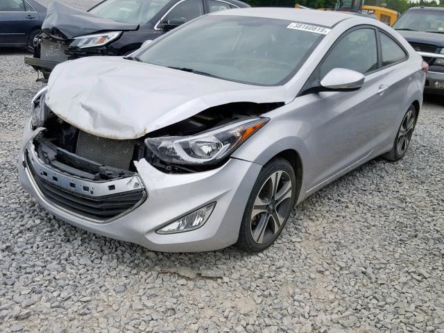 KMHDH6AH8EU028609 - 2014 HYUNDAI ELANTRA CO SILVER photo 2